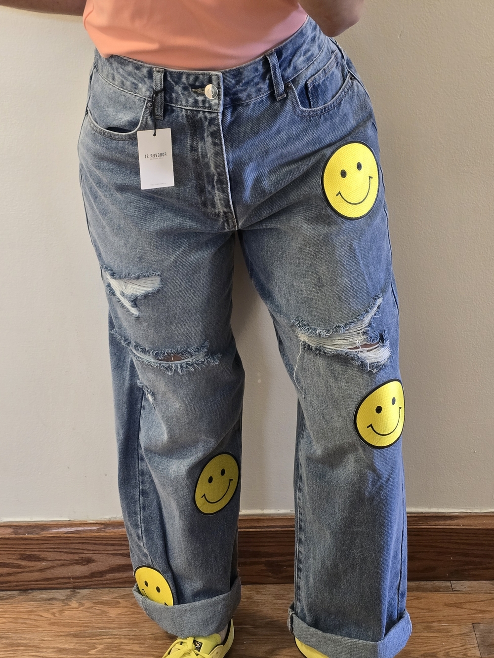 Forever 21 Light Blue High-Rise Denim Jeans with Tag